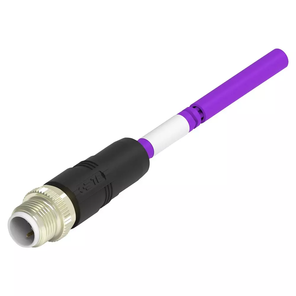 TE CONNECTIVITY Sensor Cord, 2P M12 Plug-Free End, 6.6 , Tab62135501-020.