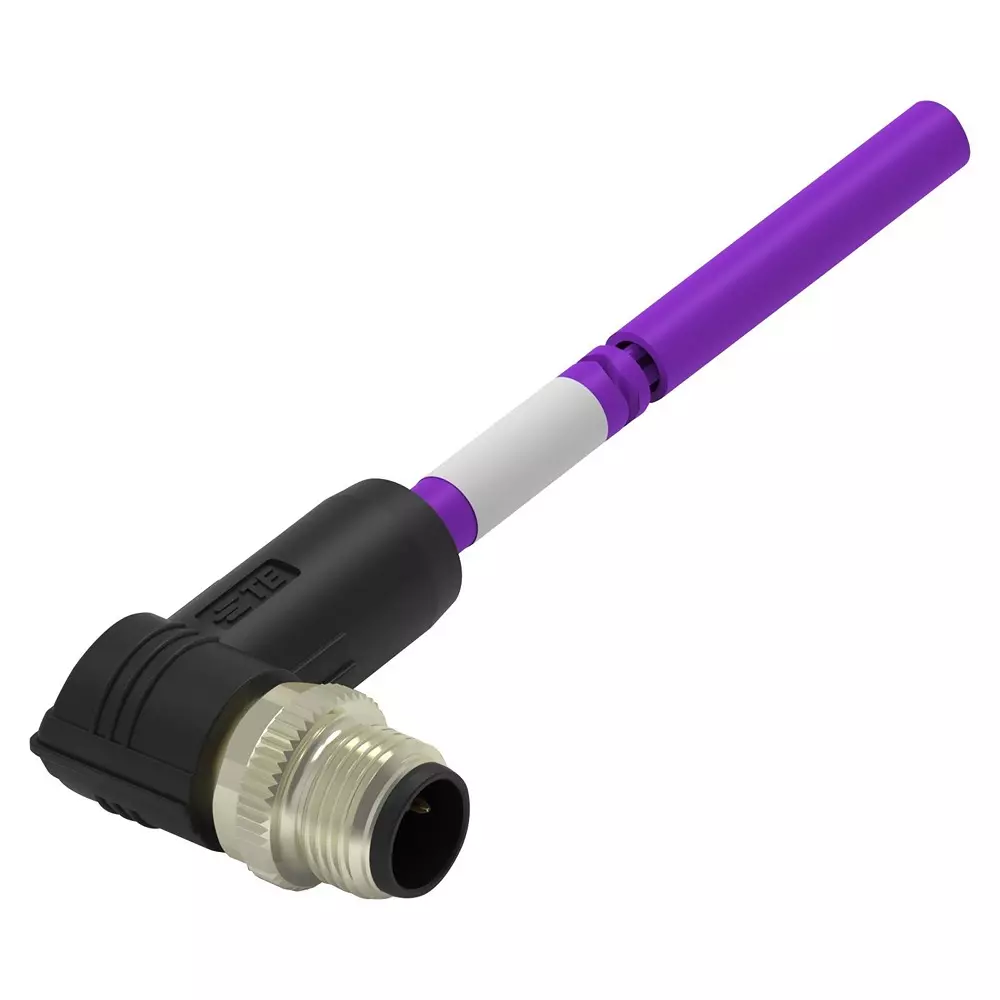 TE CONNECTIVITY Sensor Cord, 2P M12 Plug-Free End, 19.7", Tab62235501-001.