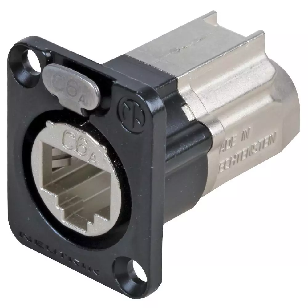 NEUTRIK Connector, Rj45, JACk, 8P8C, Cat6A, NE8FDX-Y6-B