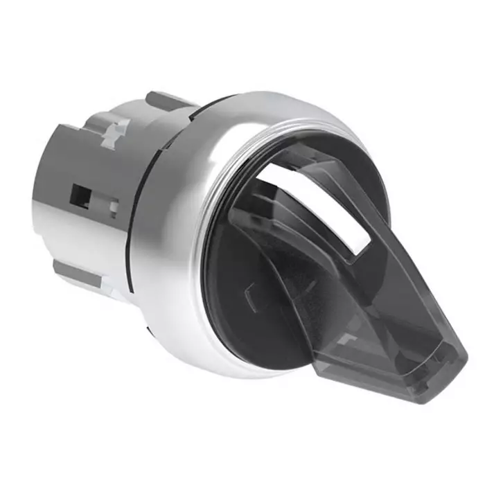 Lovato LPSSL12 Series 2 Position Selector Switch Head, 29.5 mm Cutout, White Handle, LPSSL1208