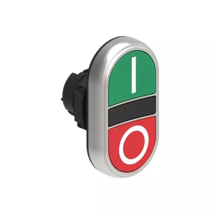 Lovato LPCBL71 Series Green, Red Momentary Push Button, 22 mm Cutout, LPCB7123