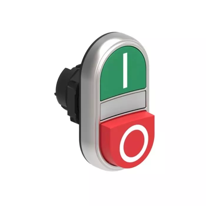 Lovato LPCBL72 Series Green, Red Spring Return Push Button, 22 mm Cutout, LPCBL7223