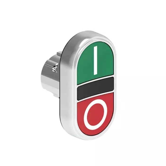 Lovato LPSB71 Series Green, Red Momentary Push Button, 29.5 mm Cutout, LPSB7123