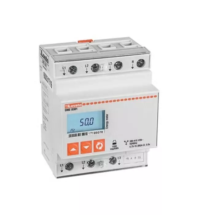 Lovato 3 Phase LCD Energy Meter, Type Energy Meter, DMED301