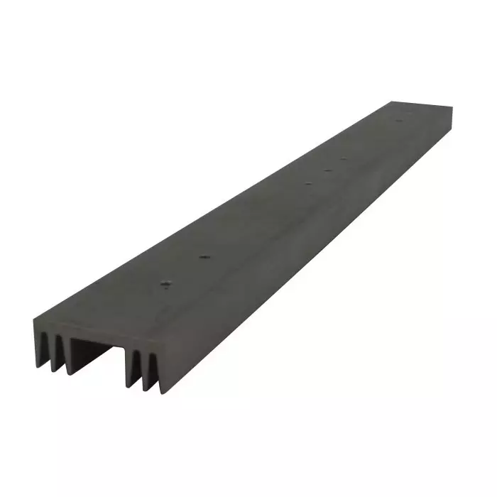 Intelligent LED Solutions LED Mount for Power Linear 6 LED Strip 309 x 29 x 12 mm, ILA-HSINK-STRIP-309X29X12 mm-BLK