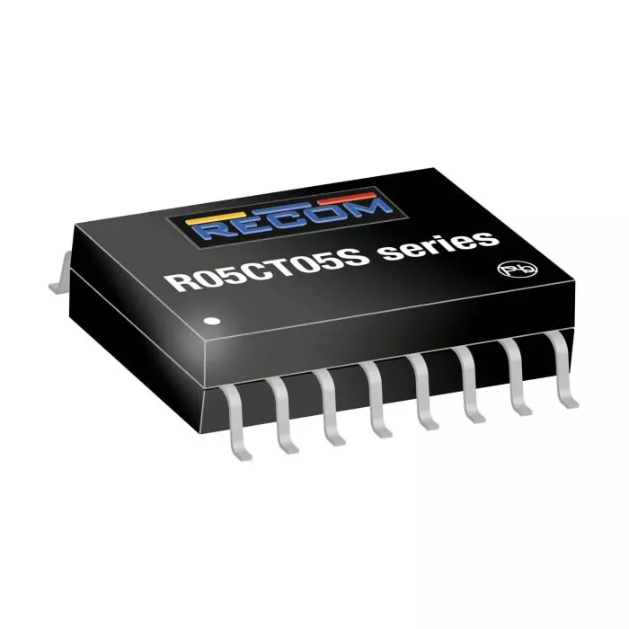 RECOM POWER DC-DC Converter 3.35 V DC 4.5-5.5 V DC Input 500m W Surface Mount, R05CT05S-CT