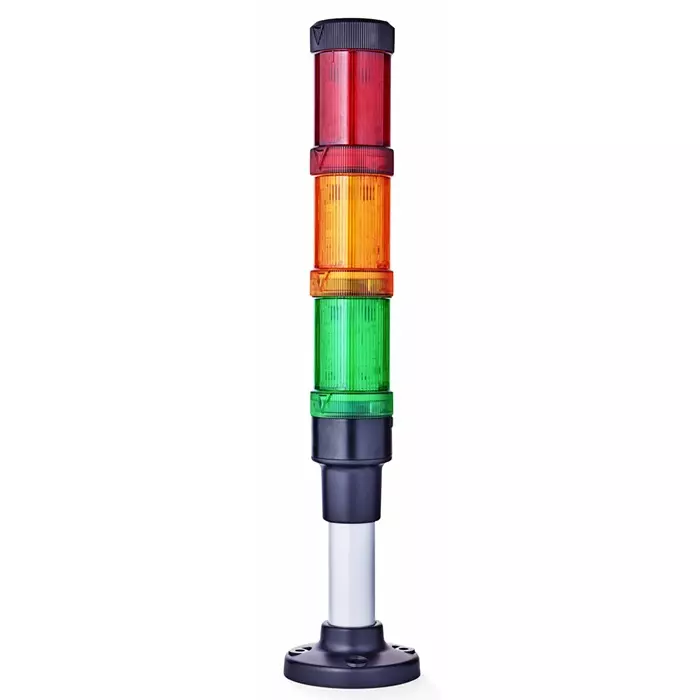 AUER Signal ECOmodul40 Series Red/Green/Amber Signal Tower 3 Lights 24 V AC/DC Base Mount, ECO40-Q01