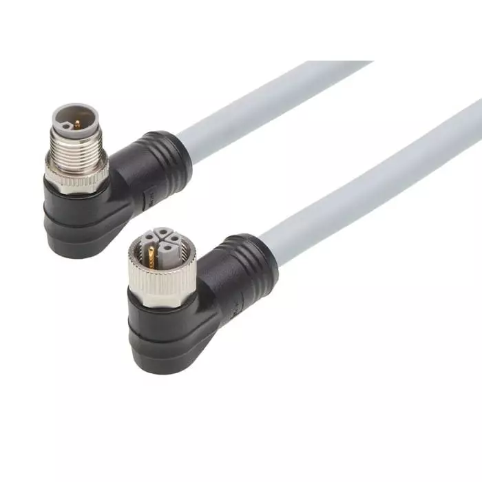 Brad from Molex Cordset 5 Contacts Cable Mount M12 Connector Plug and Socket Female to Male, 1205010129