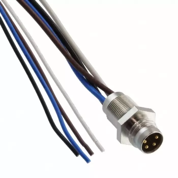 Brad from Molex Straight Male M8 to Male Unterminated Sensor Actuator Cable 200mm, 1200905074