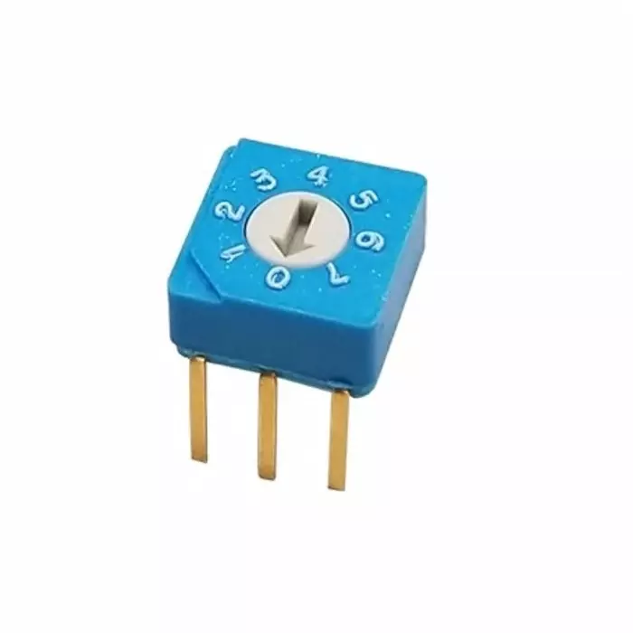 NIDEC COPAL ELECTRONICS GMBH S-8 Series BCD Rotary Switch 8 Position 100 mA Pin Terminal, S-8030