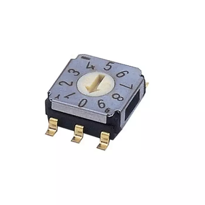 NIDEC COPAL ELECTRONICS GMBH SA-7000 Series BCD Rotary Switch 10 Position 100 mA Gull Wing Terminal, SA-7110TB (Pack of 500 Pcs)
