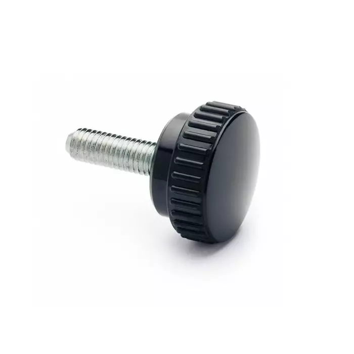 Elesa Duroplast Round Knob M6 x 10 Threaded Stud, 2321 (Pack of 25 Pcs)
