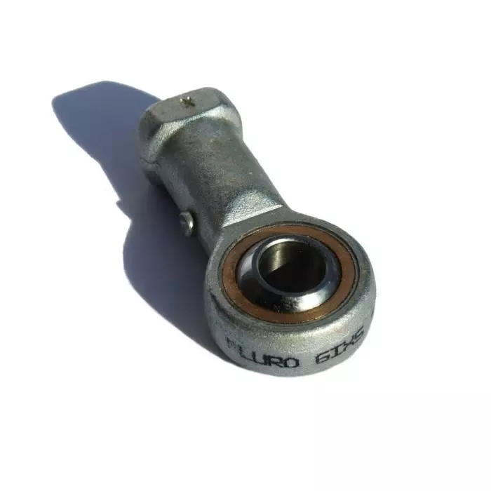 Fluro Galvanized Steel Rod End 12 mm Bore 66 mm Long Metric Thread Standard Female Connection Gender, GIXS12