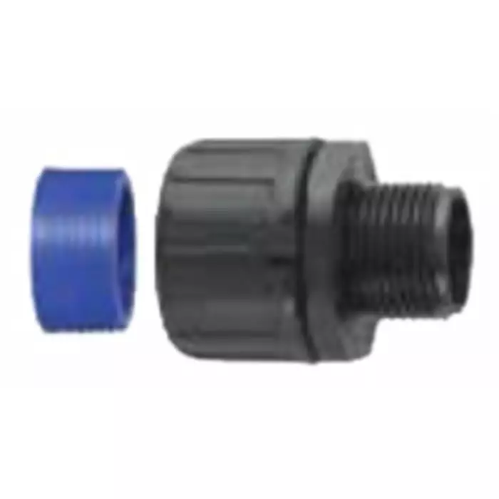 Flexicon Straight Conduit Fitting 13mm Nominal Size M16 Nylon 66 Black IP66 IP67 IP68 IP69K Rating, FPAX13-M16B (Pack of 10 Pcs)