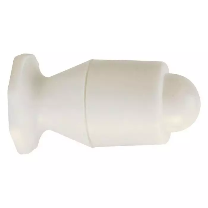 Guitel Hervieu White Polyimide Door Stopper 37 mm Diameter 68 mm Long, 311543 (Pack of 10 Pcs)