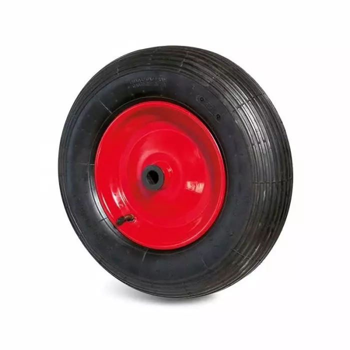 Guitel Hervieu Black Red Rubber Quiet Operation Trolley Wheel 200 Kg, 5874022011
