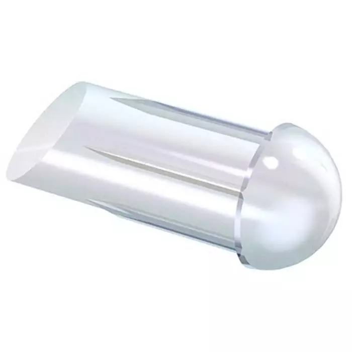 MENTOR Panel Mount LED Light Pipe Clear Dome Lens, 1293.7 (Pack of 5 Pcs)