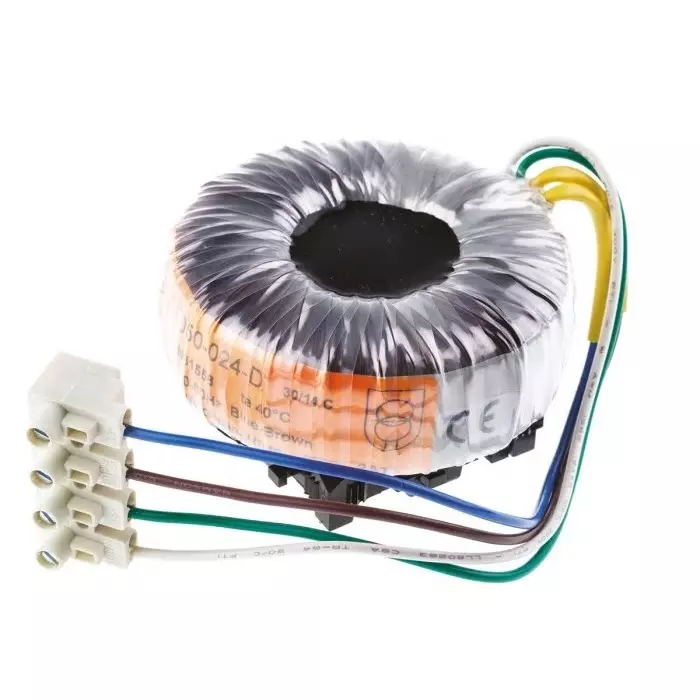 Nuvotem Talema Toroidal Transformer 230V AC 24V AC 50VA 1 Output, 58-0050-024-D