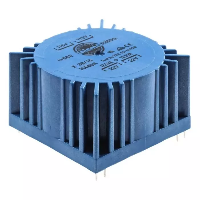 Nuvotem Talema Toroidal Transformer 115 V AC 230 V AC 2 x 22V AC 25VA 2 Output, 70065K