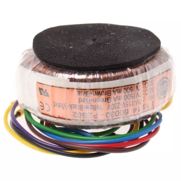Nuvotem Talema Toroidal Transformer 115 V AC 230 V AC 2 x 7V AC 7VA 2 Output, 60030