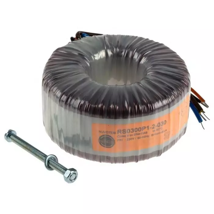 Nuvotem Talema Toroidal Transformer 230V AC 2 x 35V AC 300VA 2 Output, 0300P1-2-035