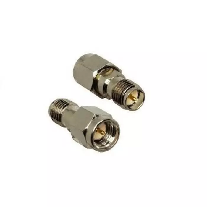 Linx Straight Coaxial Adapter SMA Plug to R-SMA Plug, ADP-SMAM-RPSF