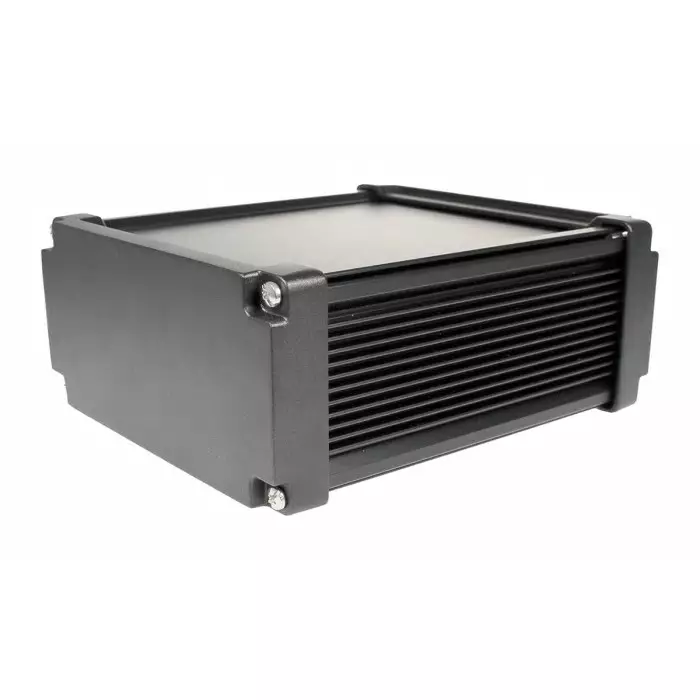 Takachi Electric Industrial AWN Black Aluminium Heat Sink Case 275x156.3x81.3 mm, AWN16-9-28EBB