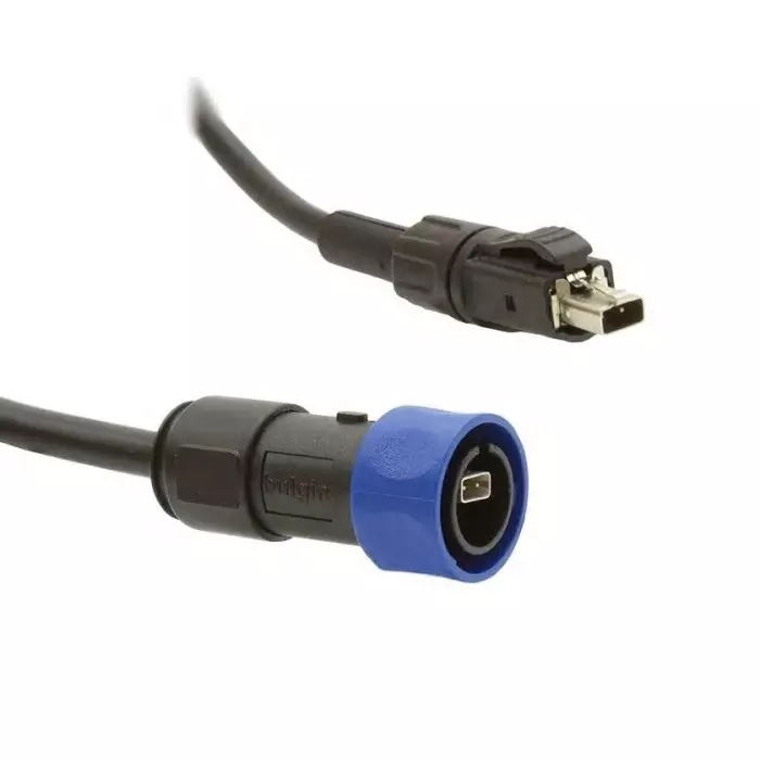 BULGIN LIMITED SPE 4000 1m Black SPE to Male SPE Female Terminated Polyurethane PVC Sheath, PXPSPE4030/1M/22