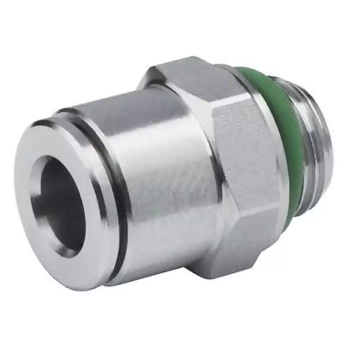 EMERSON – AVENTICS QR2-S-RPN Series Straight Fitting G 1/4 to Push In 6 mm Threaded Connection Style, R412004893 (Pack of 2 Pcs)