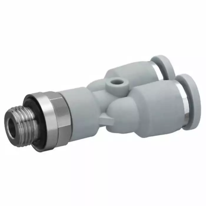 EMERSON – AVENTICS QR1-S-RAY Series Y Fitting G 1/2 to Push In 10 mm Threaded Connection Style, 2122410120 (Pack of 10 Pcs)