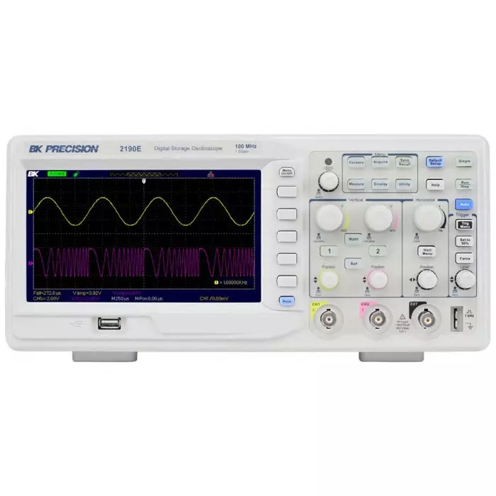 BK Precision 2190E Series 100 MHz Bench Oscilloscope 2 Analogue Channels, BK2190E
