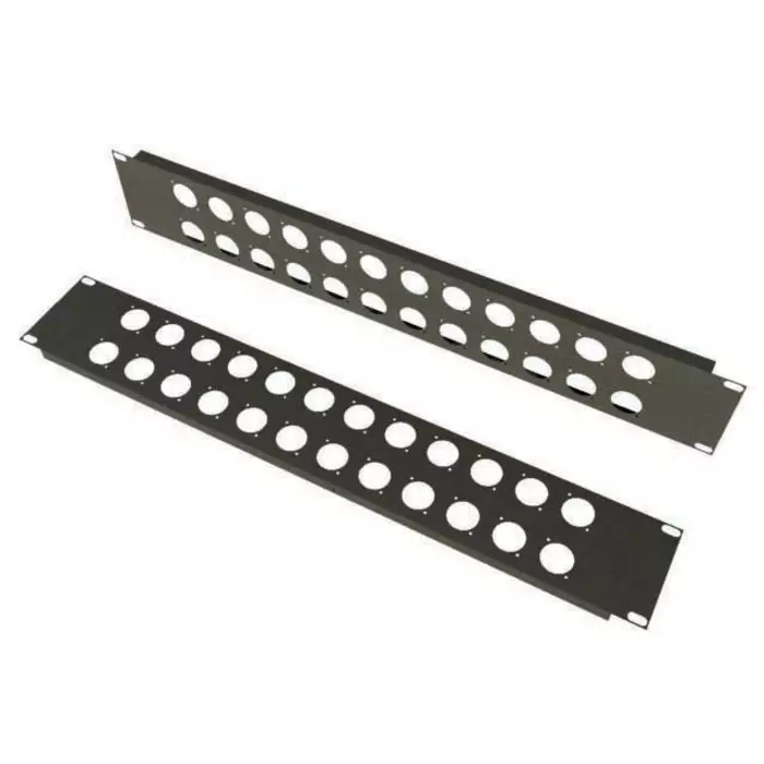 S2Ceb-Groupe Cae Black Steel Rack Panel 2U 483 x 88mm, PAN21932