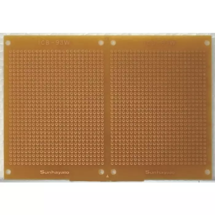 Sunhayato Matrix Board FR4 0.9mm Holes 2.54 x 2.54mm Pitch 138 x 95 x 1.6mm, ICB-93WGH-PBF