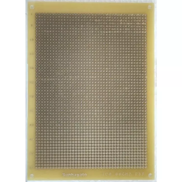Sunhayato Single Sided Matrix Board FR1 1mm Holes 2.54 x 2.54mm Pitch 190 x 95 x 1.6mm, ICB-502-FL