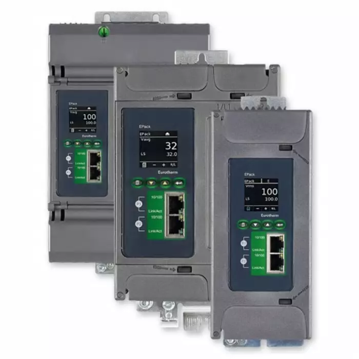 Eurotherm Power Controller 229.5x117x192 mm Relay 24 V Supply Voltage 2 Phase, EPACK-2PH/50A/24V/V2/TCP/HSP