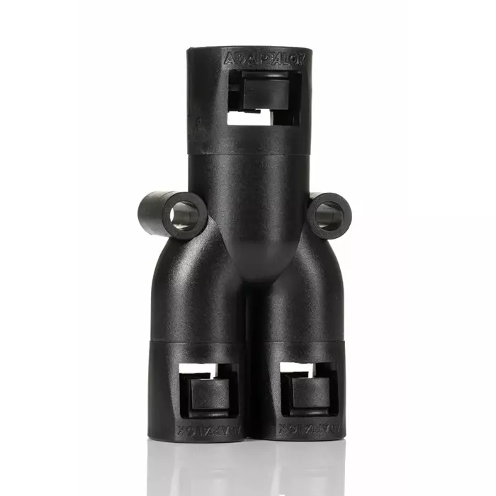 Adaptaflex Y Piece Conduit Fitting 16mm Nominal Size Nylon 66 Black IP66 Rating, AL211616/Y (Pack of 10 Pcs)