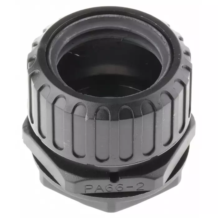 Adaptaflex Straight Conduit Fitting 32mm Nominal Size M32 Nylon 66 Black IP67 Rating, PF34/M32/A/BL (Pack of 2 Pcs)
