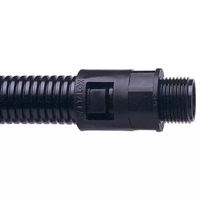 Adaptaflex Straight Conduit Fitting 32mm Nominal Size M32 Nylon 66 Black IP67 Rating, PF34/M32/A/BL (Pack of 2 Pcs)