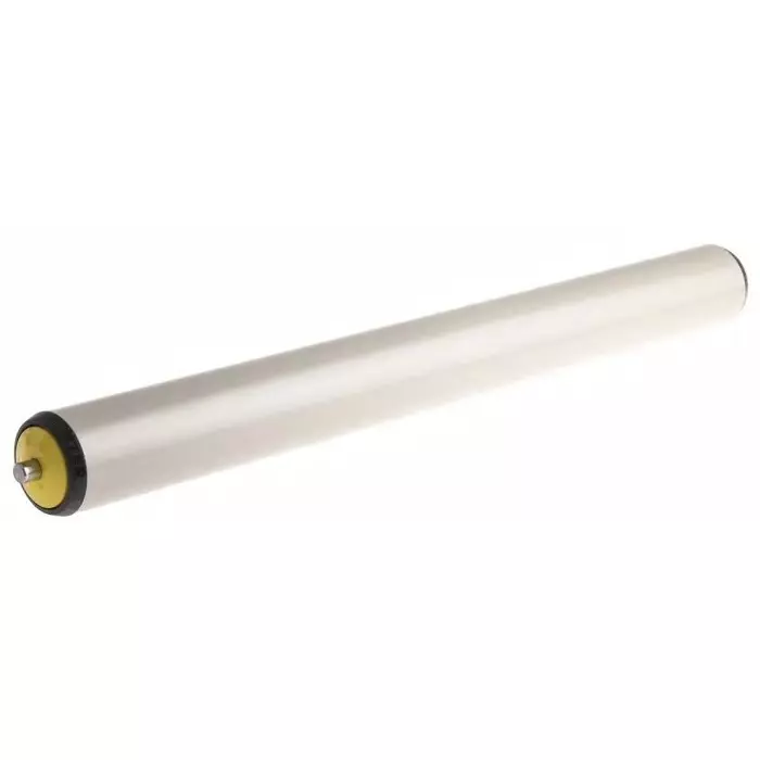 Interroll PVC Round Conveyor Roller Spring Loaded 50mm Dia. x 500mm L Steel 10mm Spindle 530mm Overall Length, 11ELSAAJAC - 500
