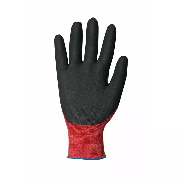 Traffi Cut Resistant Nylon Gloves Nitrile Coating Red Size 7, TG1240-07 (1 Pair)