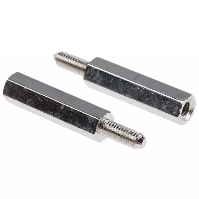 ESSENTRA COMPONENTS Standoff M3 Thread 20 mm Body Brass Male/Female, HTSB-M3-20-5-2