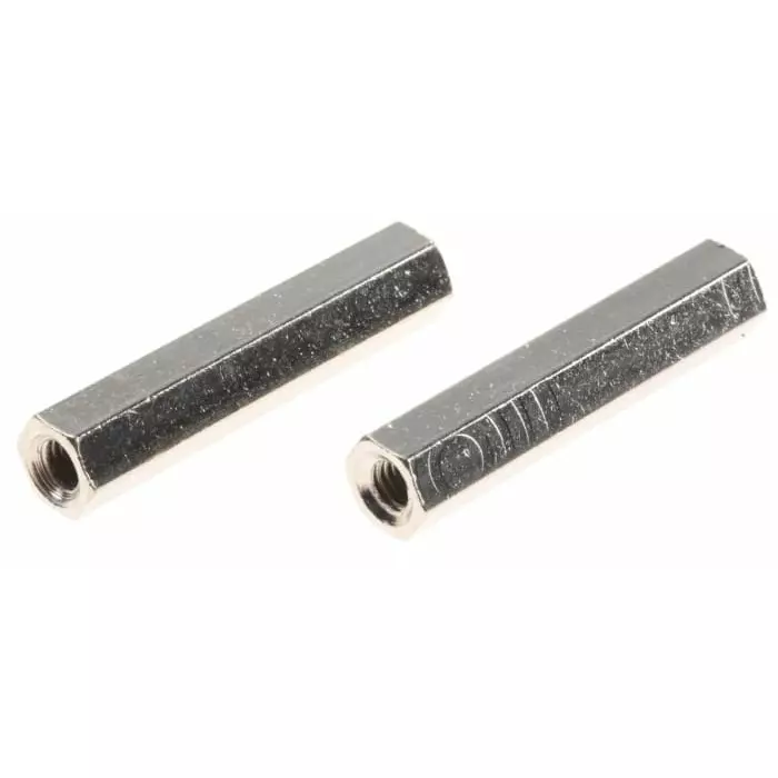 ESSENTRA COMPONENTS Threaded Standoff M4 Thread 35 mm Body Brass Female/Female, HTSB-M4-35-7-1