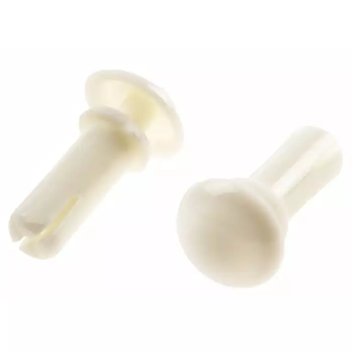 ESSENTRA COMPONENTS Nylon Snap Rivet 4 mm, White
