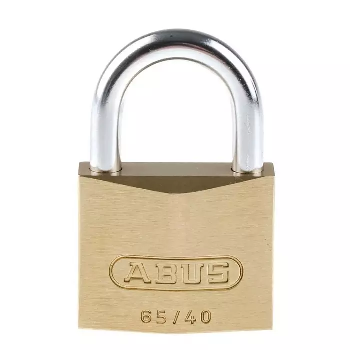 ABUS Key Weatherproof Brass Steel Padlock Keyed Alike 6 mm Shackle 65 mm Body, 65/40 KA6402
