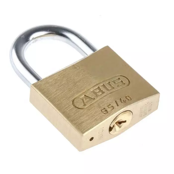 ABUS Key Weatherproof Brass Steel Padlock Keyed Alike 6 mm Shackle 65 mm Body, 65/40 KA6402