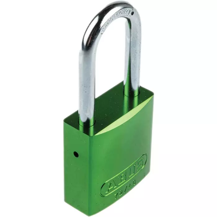 ABUS Key Weatherproof Aluminium Steel Safety Padlock 6.5 mm Shackle 39 mm Body, 43606