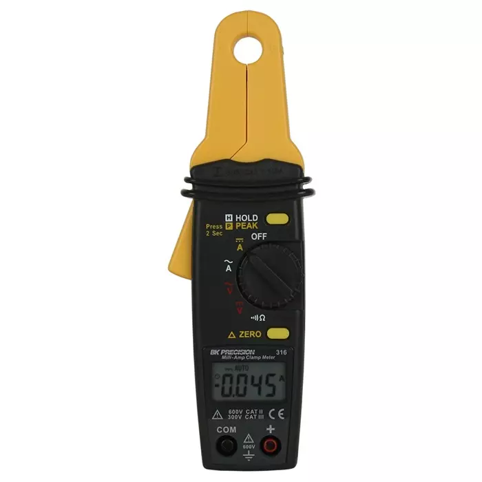 BK Precision Clamp Meter 100A dc Max Current 100A ac CAT II 600V With UKAS Calibration, BK316