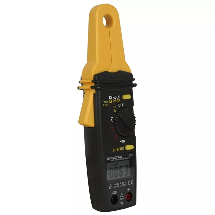BK Precision Clamp Meter 100A dc Max Current 100A ac CAT II 600V With UKAS Calibration, BK316