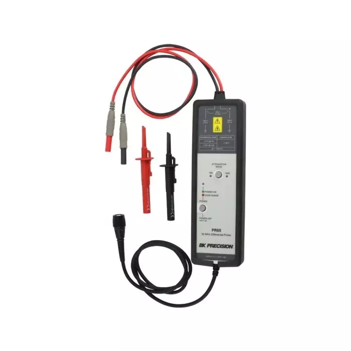 BK Precision PR65 Series Oscilloscope Probe Differential Type 30MHz 10x/100xdB BNC Connector, PR65