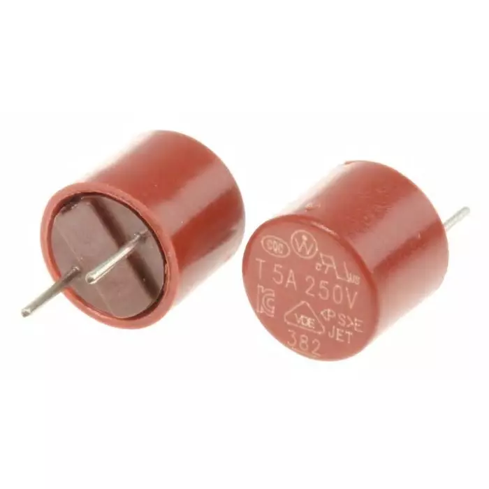 Littelfuse PC Board Non Resettable Fuse Radial 5A 250 V AC 0.6 mm Wire Diameter, 3821500041